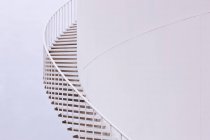 White winding silo stairs in Texas country, USA — Stock Photo