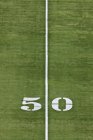 Линия 50 ярдов и номер на стадионе в Далласе, Техас, США — стоковое фото