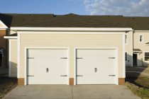 Townhouse garage doors, Norfolk, Virginia, USA — Stock Photo