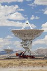 Satellitenschüsseln in Wüste, Magdalena, Neu-Mexiko, Vereinigte Staaten — Stockfoto