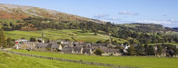 Countryside houses in Swaledale, England, Great Britain, Europe — Stock Photo