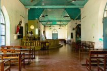 Weathered and old church interior, Cochin, Kerala, Índia — Fotografia de Stock