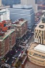 Busy city street with cars in New York City, New York, USA — Stock Photo