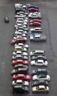 Высокоугольный вид автомобилей на парковке в Лас-Вегасе, Невада, США — стоковое фото