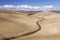 Paisagem do deserto em Toscana, Italia, Europa — Fotografia de Stock