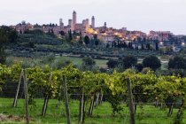 Ciudad colina de Pienza en Toscana, Italia, Europa - foto de stock