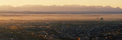 Sonnenaufgang über Kapebene, Kapstadt, Südafrika — Stockfoto