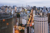 Здания центра Сан-Паулу, Бразилия — стоковое фото