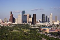 Downtown Houston edifici per uffici nel paesaggio urbano, Stati Uniti — Foto stock