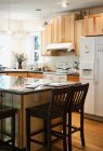 Empty kitchen in modern apartment interior — Stock Photo