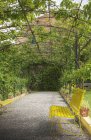 Panca in grande giardino a Venezia, Italia, Europa — Foto stock