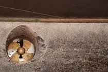 Exhaust fan in concrete industrial structure — Stock Photo