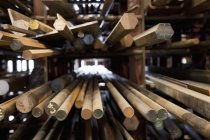 Wood dowel rods in Vancouver, British Columbia, Canada — Stock Photo