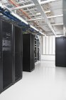 Computer servers in modern server room — Stock Photo