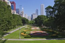 Грант парк в центрі Чикаго, Іллінойс, США — стокове фото