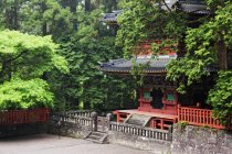 Piso base do edifício do Pagode Asiático em Nikko, Japão — Fotografia de Stock