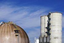 Silos and energy storage at industrial factory — Stock Photo