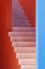 Colorful stairwell in building, San Jose Los Cabos, Baja California, Mexico — Stock Photo