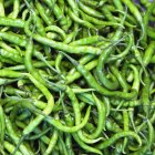 Close-up of fresh green beans, full frame — Stock Photo