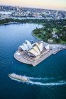 Вид Сиднейской оперы с воздуха в Сиднее, Австралия — стоковое фото