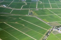 Vista aérea das terras agrícolas rurais — Fotografia de Stock