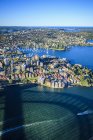 Veduta aerea del paesaggio urbano di Sydney, Sydney, Nuovo Galles del Sud, Australia — Foto stock