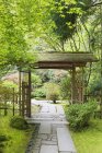 Gazebo in Japanese Garden, Portland, Oregon, United States — Stock Photo