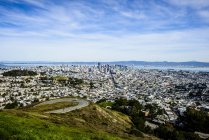 Vista aérea da paisagem urbana de São Francisco, São Francisco, Califórnia, Estados Unidos da América — Fotografia de Stock