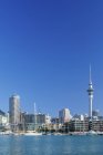 Skyline di Auckland sul lungomare, Auckland, Nuova Zelanda — Foto stock