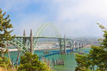 Yaquina Bay Bridge, Newport, Oregon, United States — Stock Photo