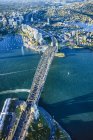Vue aérienne du pont de Sydney, Sydney, Nouvelle-Galles du Sud, Australie — Photo de stock