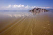 Janitzio ilha em paisagem aquática de Patzcuaro, Michoacan, México — Fotografia de Stock