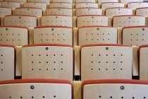 Empty seating in traditional music center, full frame — Stock Photo