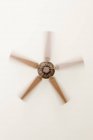 Indoor ceiling fan with motion blur in rotation — Stock Photo