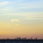 Stadtsilhouette am Abend von St. Petersburg, Florida, Vereinigte Staaten — Stockfoto