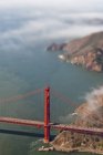 Вид с воздуха на мост Золотые Ворота в Сан-Франциско, Калифорния, США — стоковое фото