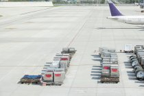 Détail de l'aire de trafic de l'aéroport à Shanghai, Chine, Asie — Photo de stock