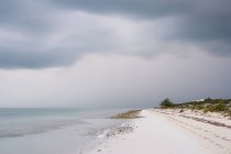 Playa de arena y paisaje marino de las Islas Turcas y Caicos - foto de stock