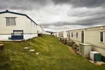 Mobile homes park, Dorset, England, Burton Bradstock, West Dorset, United Kingdom — Stock Photo