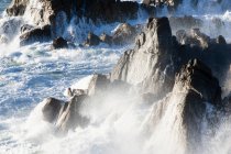 Veduta della costa rocciosa vicino a De Kelders, Sud Africa. — Foto stock