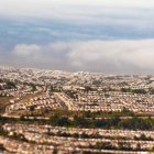 Vista aérea do bairro suburbano. — Fotografia de Stock