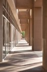 Colonnades of urban office building with pillars. — Stock Photo