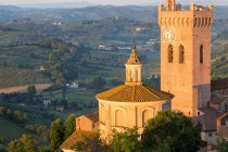 Prato del Duomo Hügel Wahrzeichen und Landschaft um San Miniato in der Nähe von Florenz. — Stockfoto
