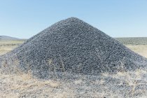 Gravel piles used for construction and road maintenance — Stock Photo
