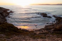 Blick über den Walker Bay Resrve bei Sonnenuntergang, Südafrika — Stockfoto