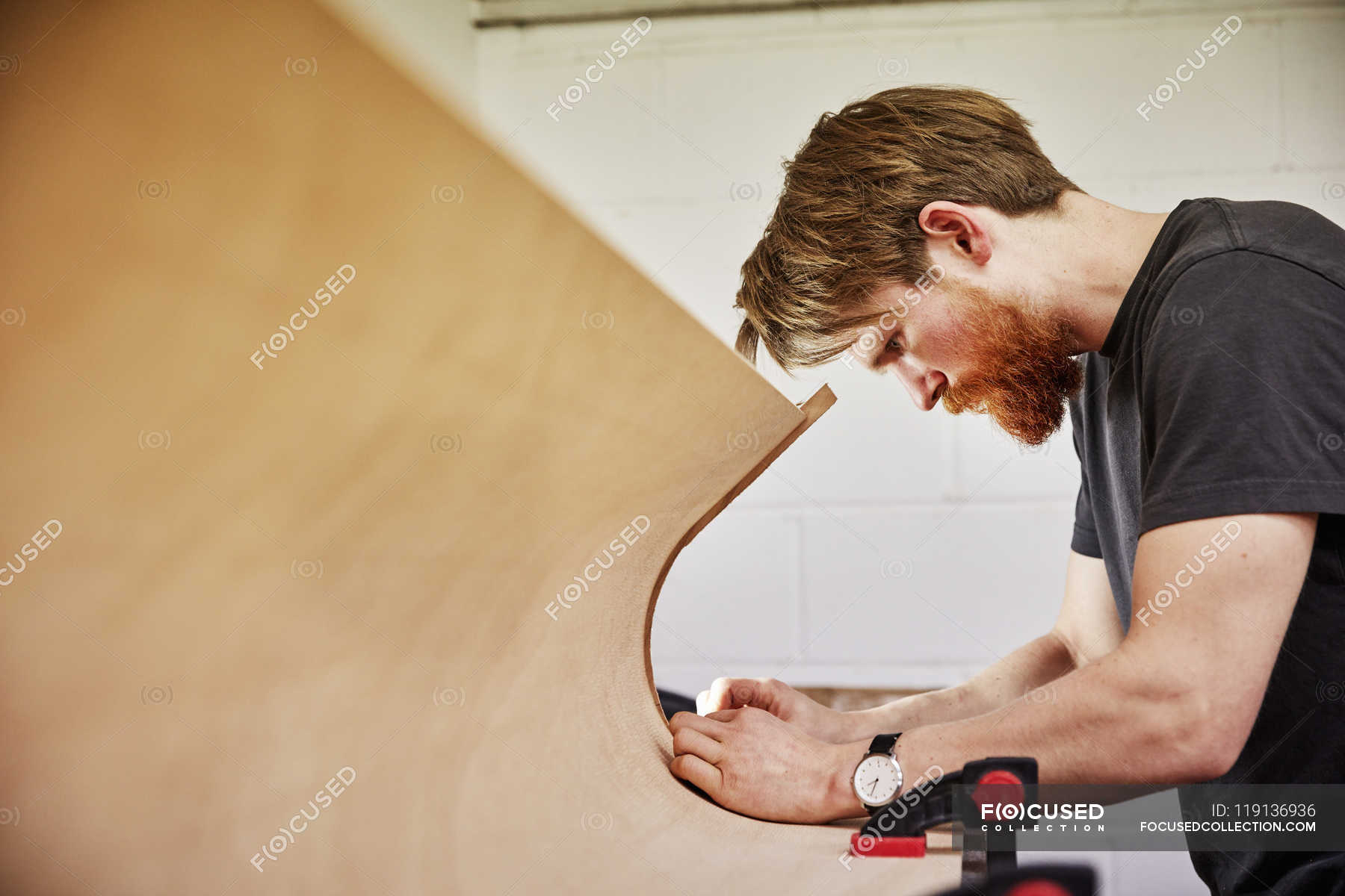 Man using a tool — photography, hand crafted - Stock Photo | #119136936