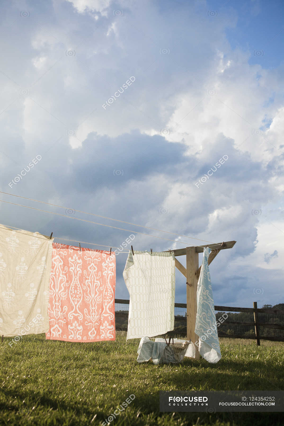 washing-line-with-household-linens-mood-grounds-stock-photo