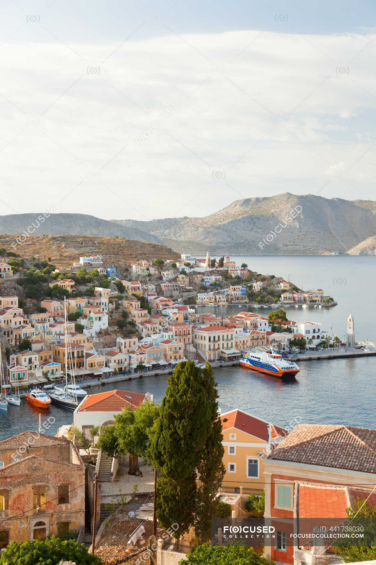 Symi Town, Symi Island, Dodecanese Islands, Greece — picturesque, greek ...