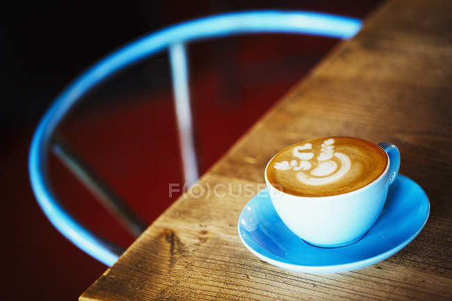 Blue china cup — Stock Photo
