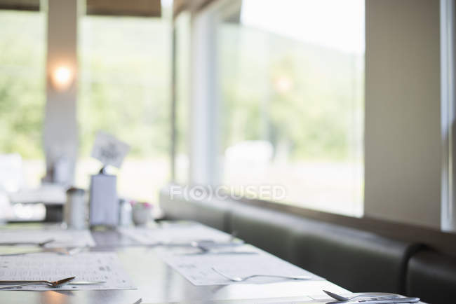 Empty table at a diner. — Stock Photo